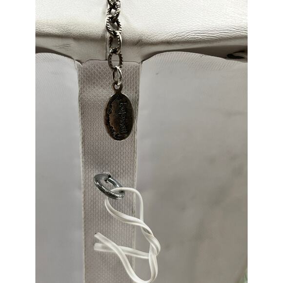 Carroll Dorsey Bejewel Designer Sterling Crystal MOP Graduated Necklace - Picture 11 of 13